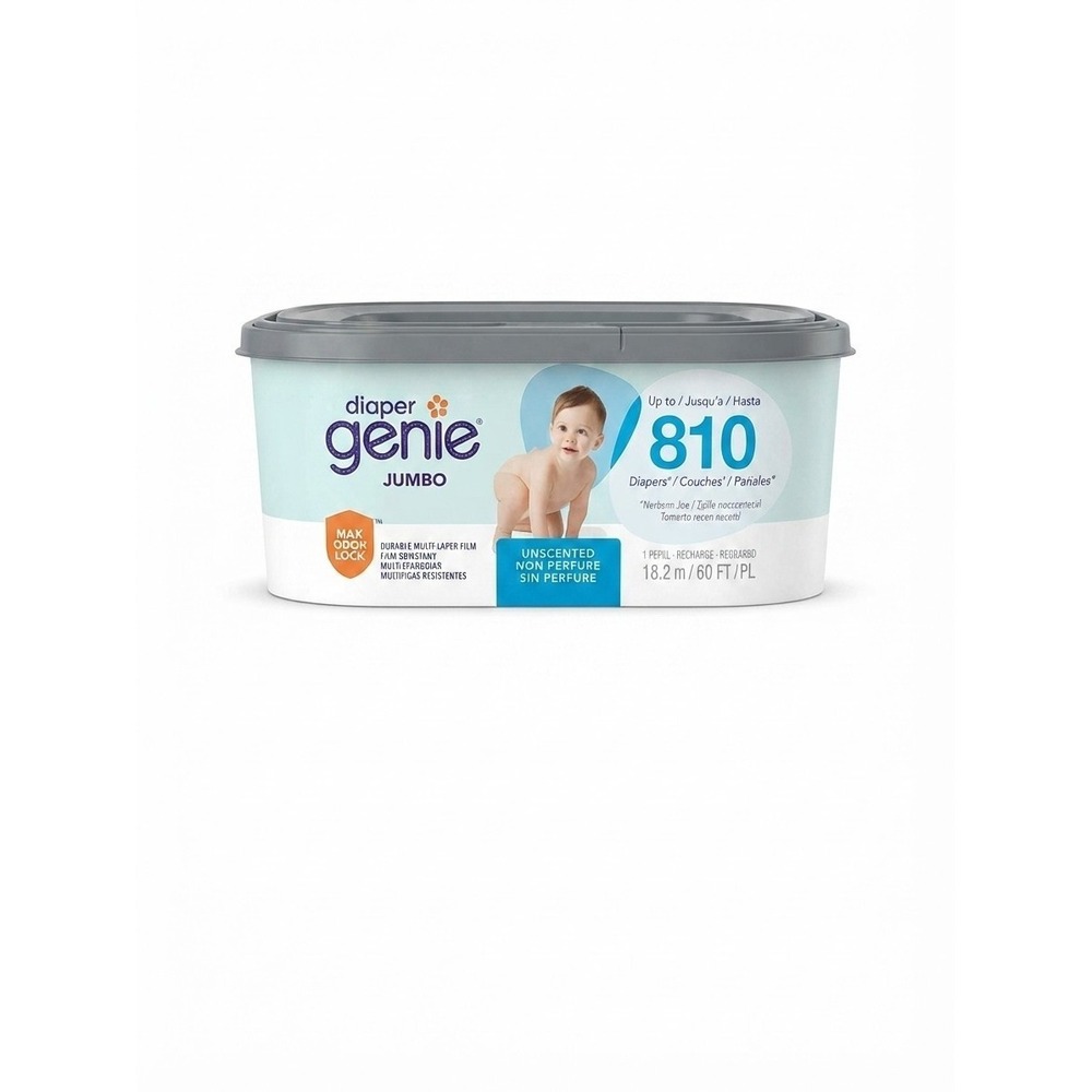 Diaper Genie Jumbo Square Refill 810 Count Odor Locking Technology